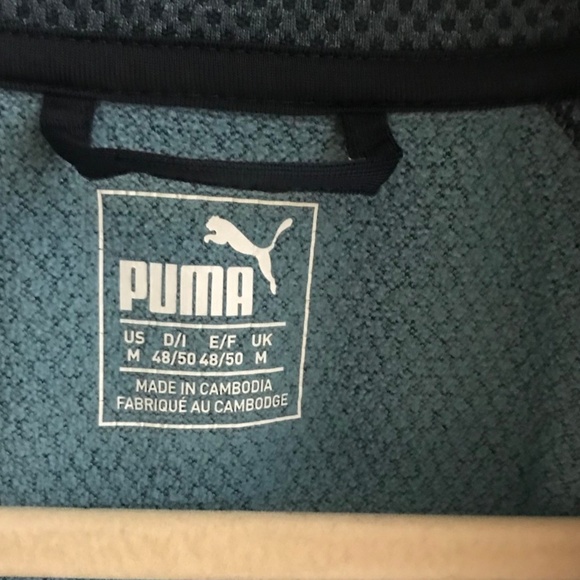 Puma Blue and Orange Full Zip Jacket Size Medium - Picture 5 of 8
